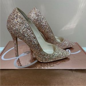 Glitz & Glam Rose Gold heels